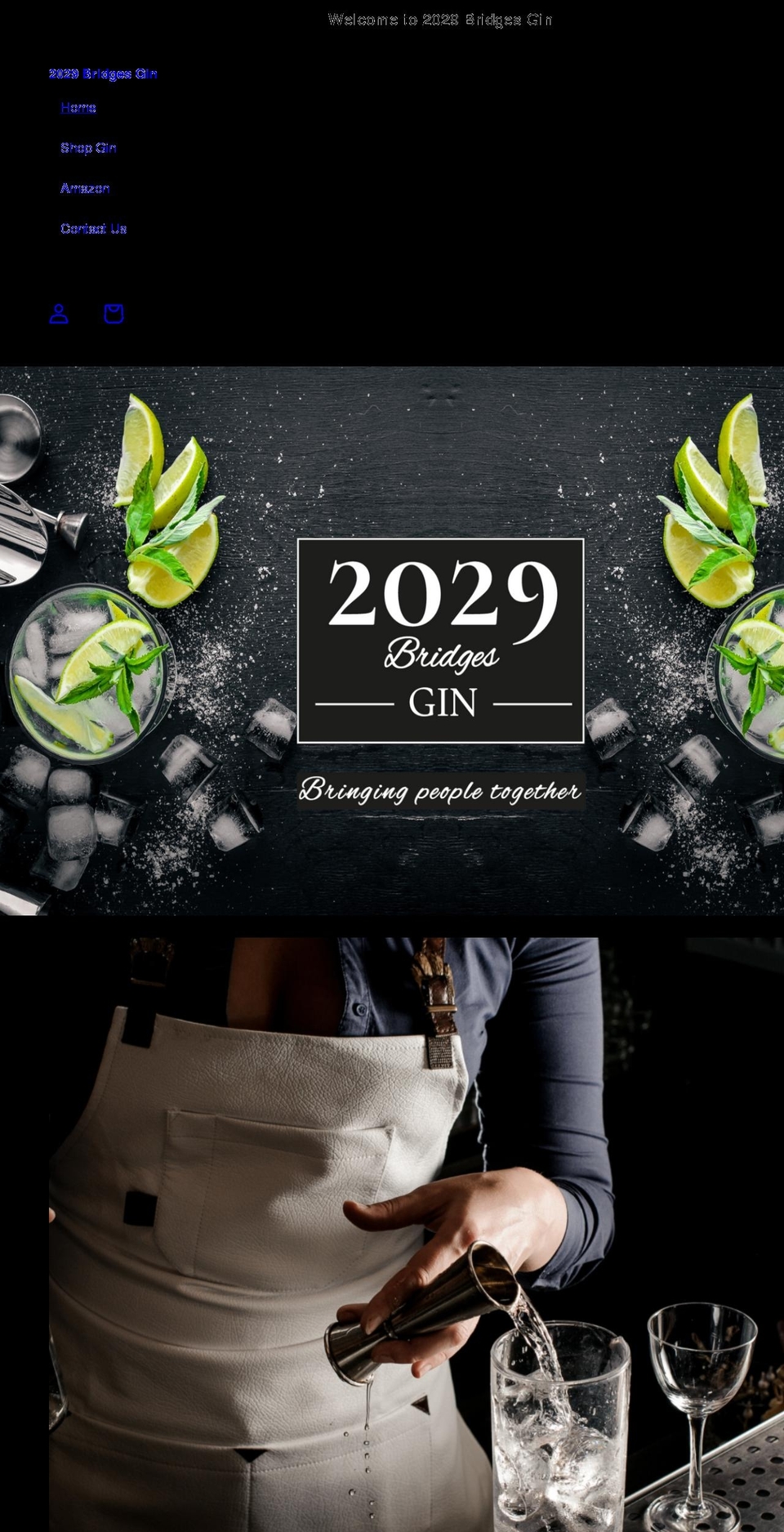 2029bridgesgin.com shopify website screenshot