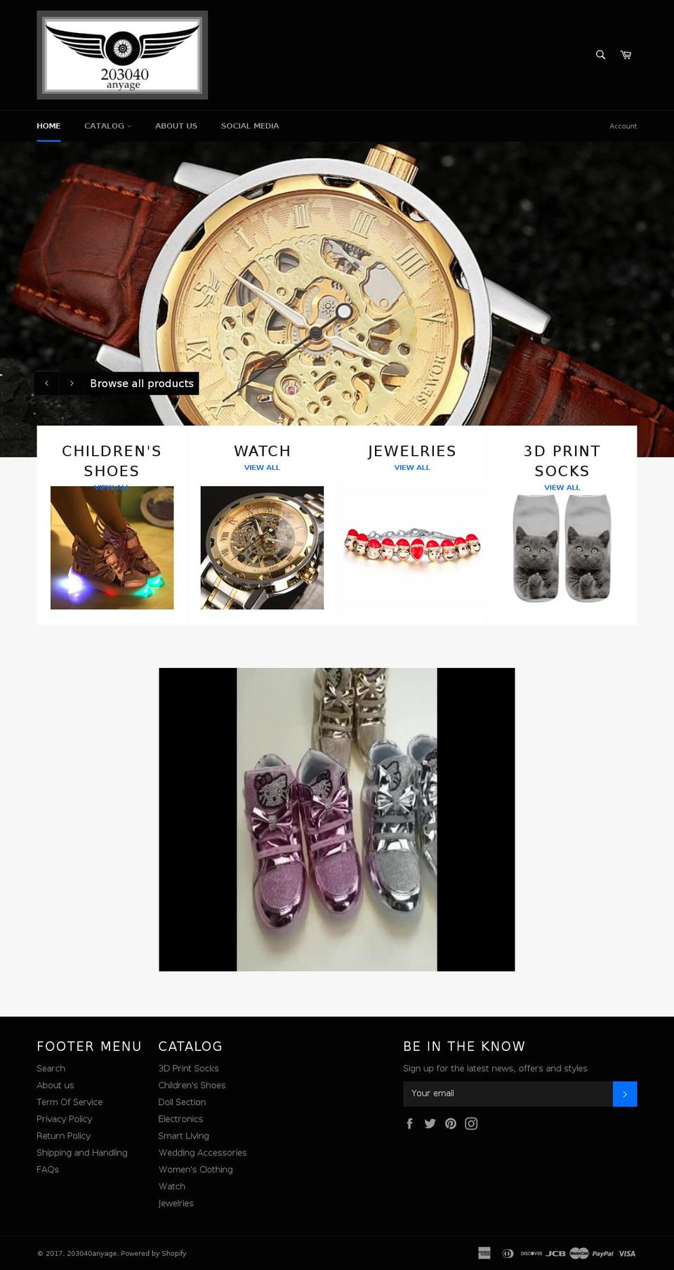 203040anyage.com shopify website screenshot