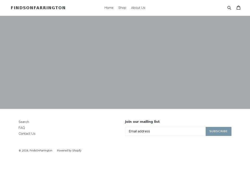2040farrington.com — Shopify storefront screenshot