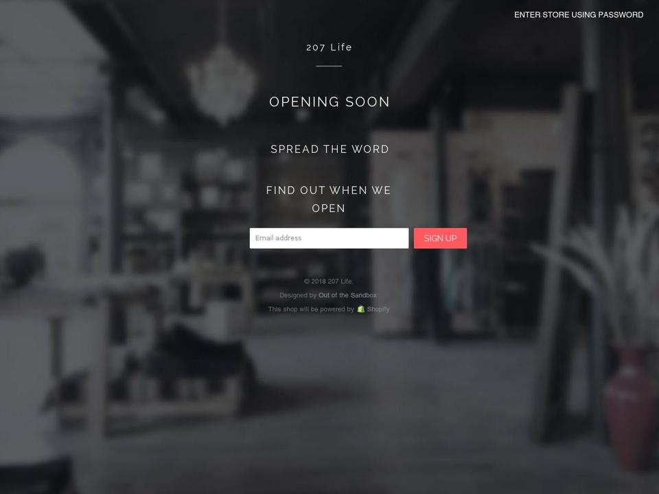 207life.com — Shopify storefront screenshot