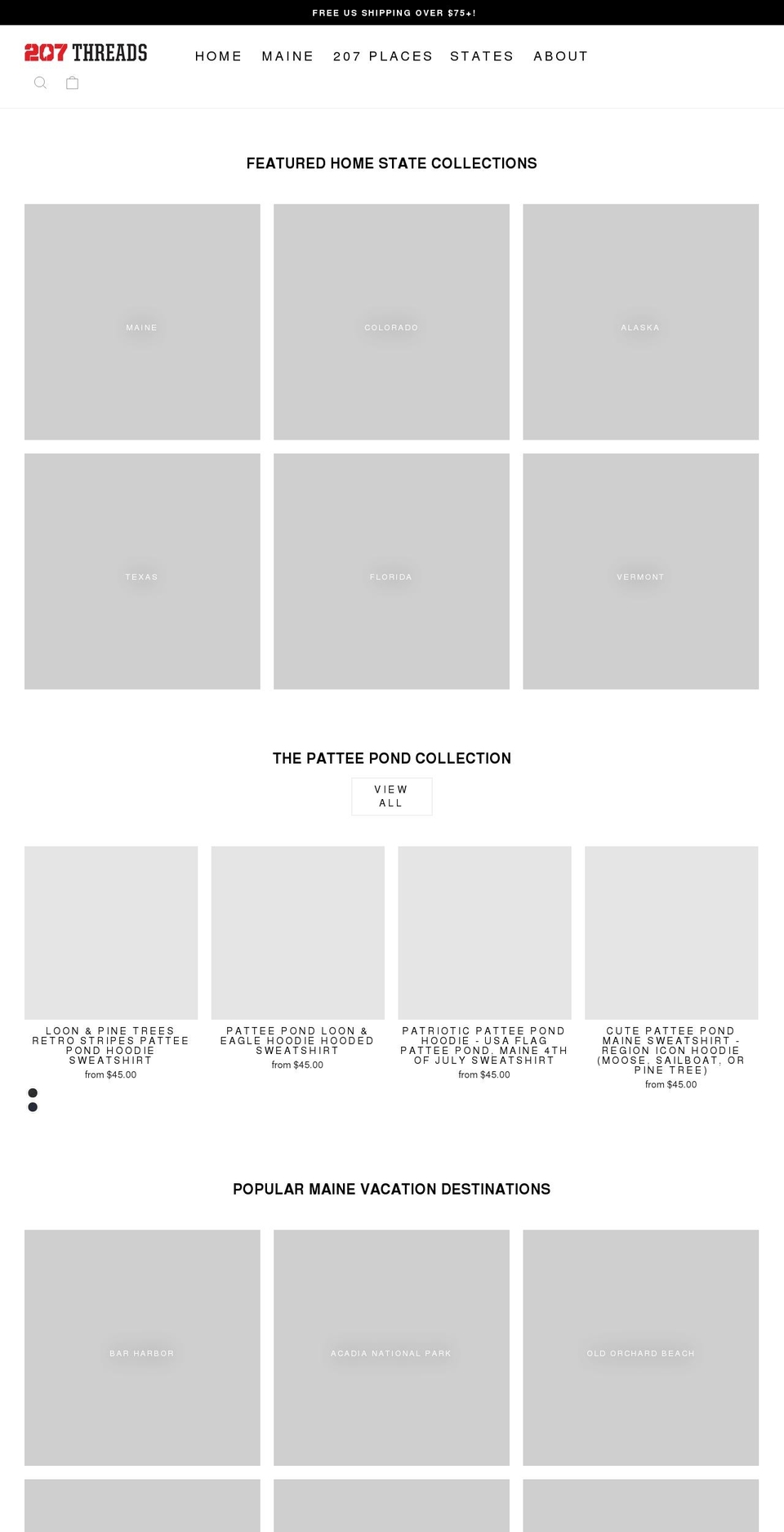 207threads.com — Shopify storefront screenshot