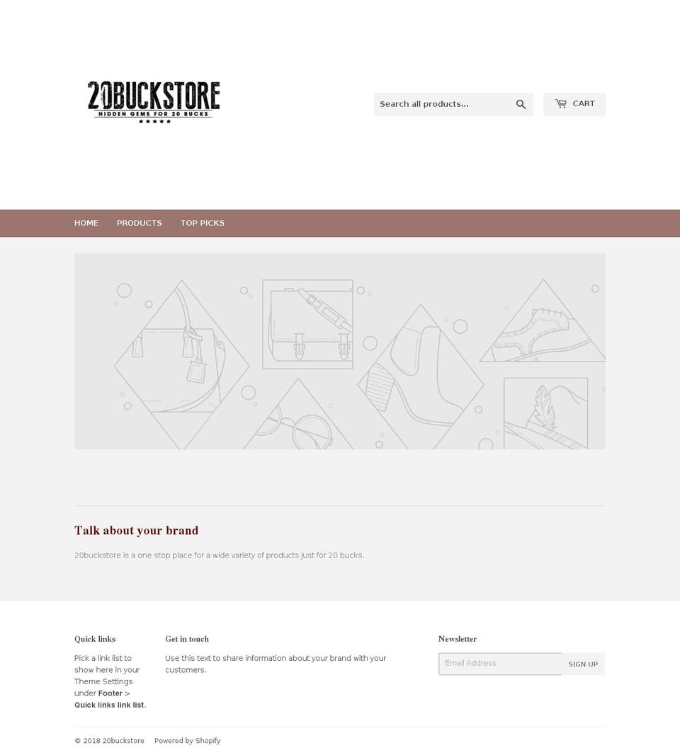 20buckstore.com — Shopify storefront screenshot