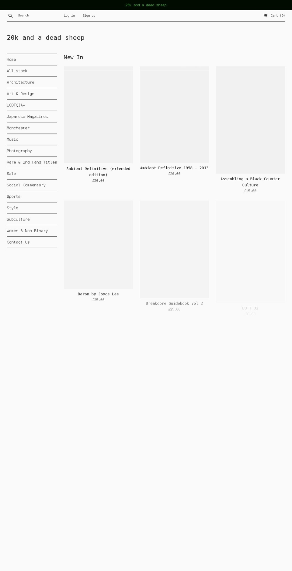 20kandadeadsheep.com shopify website screenshot