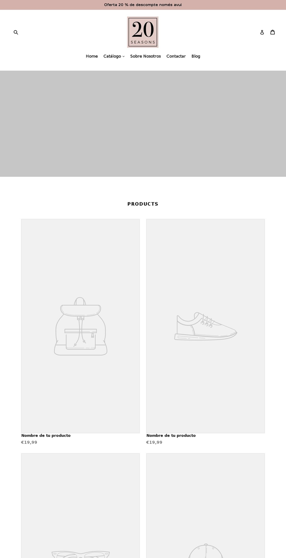 20seasons.com — Shopify storefront screenshot