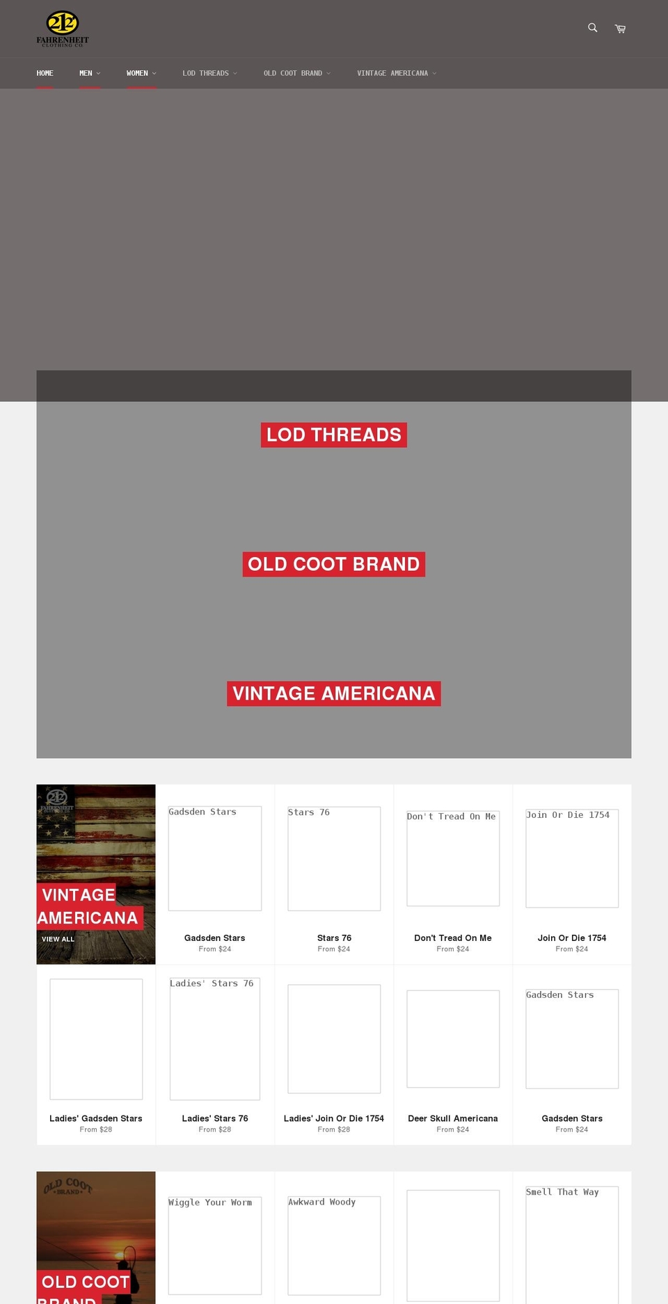 212clothing.com shopify website screenshot