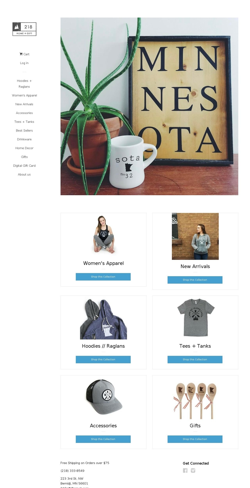 218gift.com shopify website screenshot