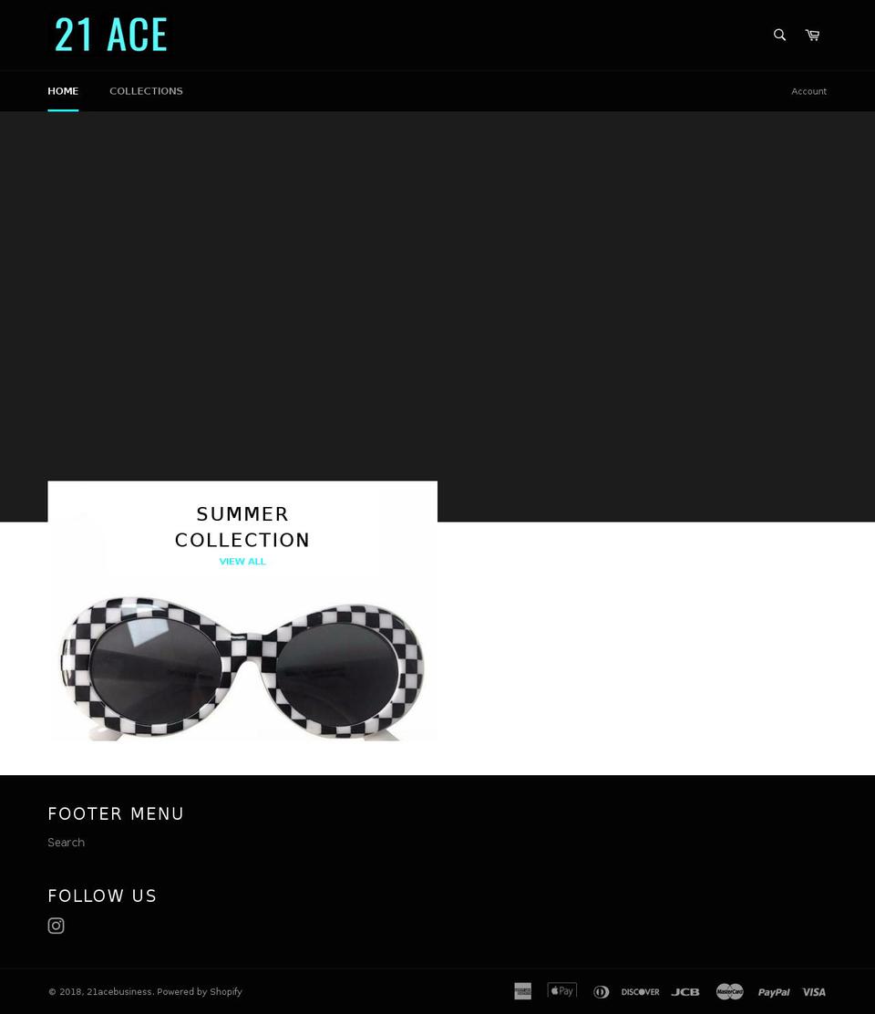 21ace.net shopify website screenshot