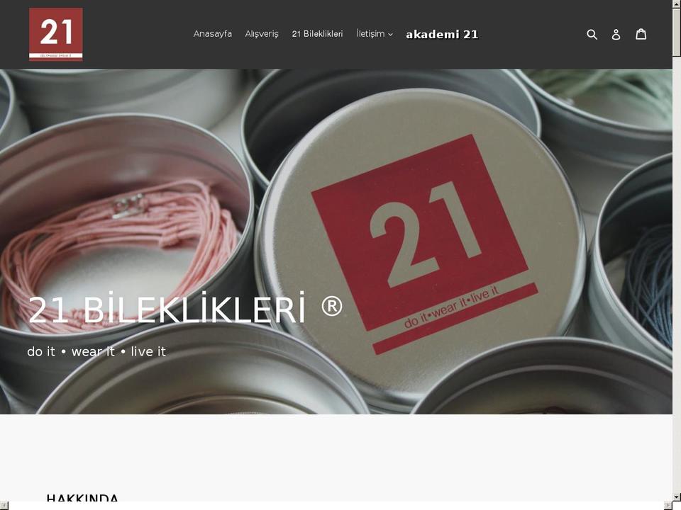 21 Shopify theme site example 21bileklikleri.com