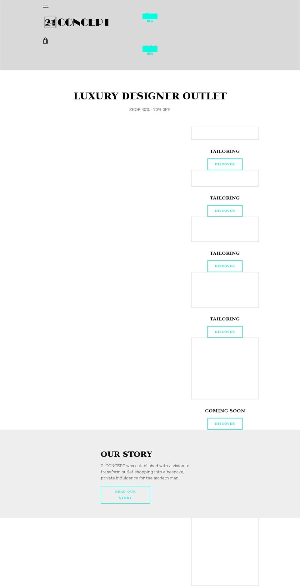 21concept.com.au shopify website screenshot