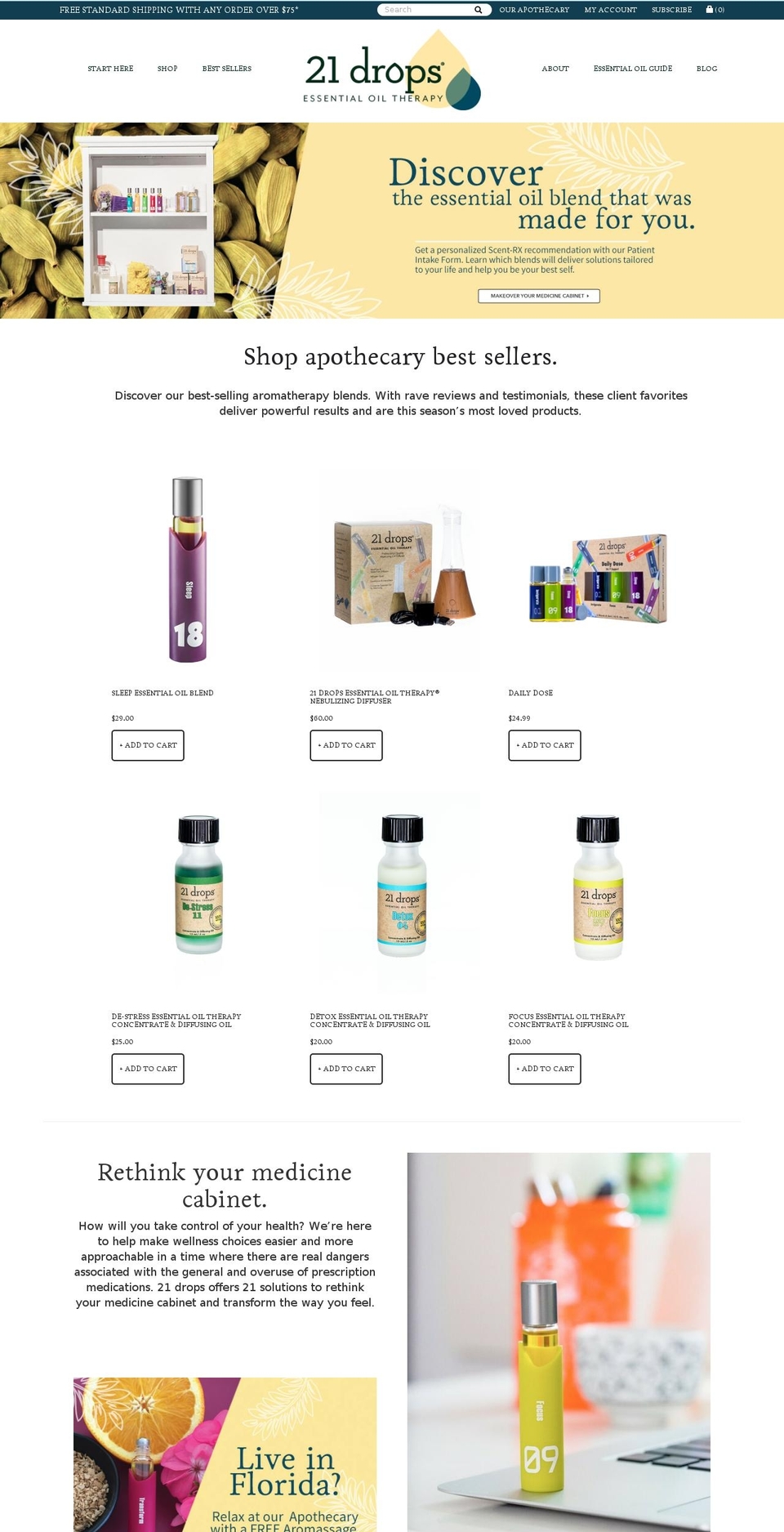 21drops.org shopify website screenshot