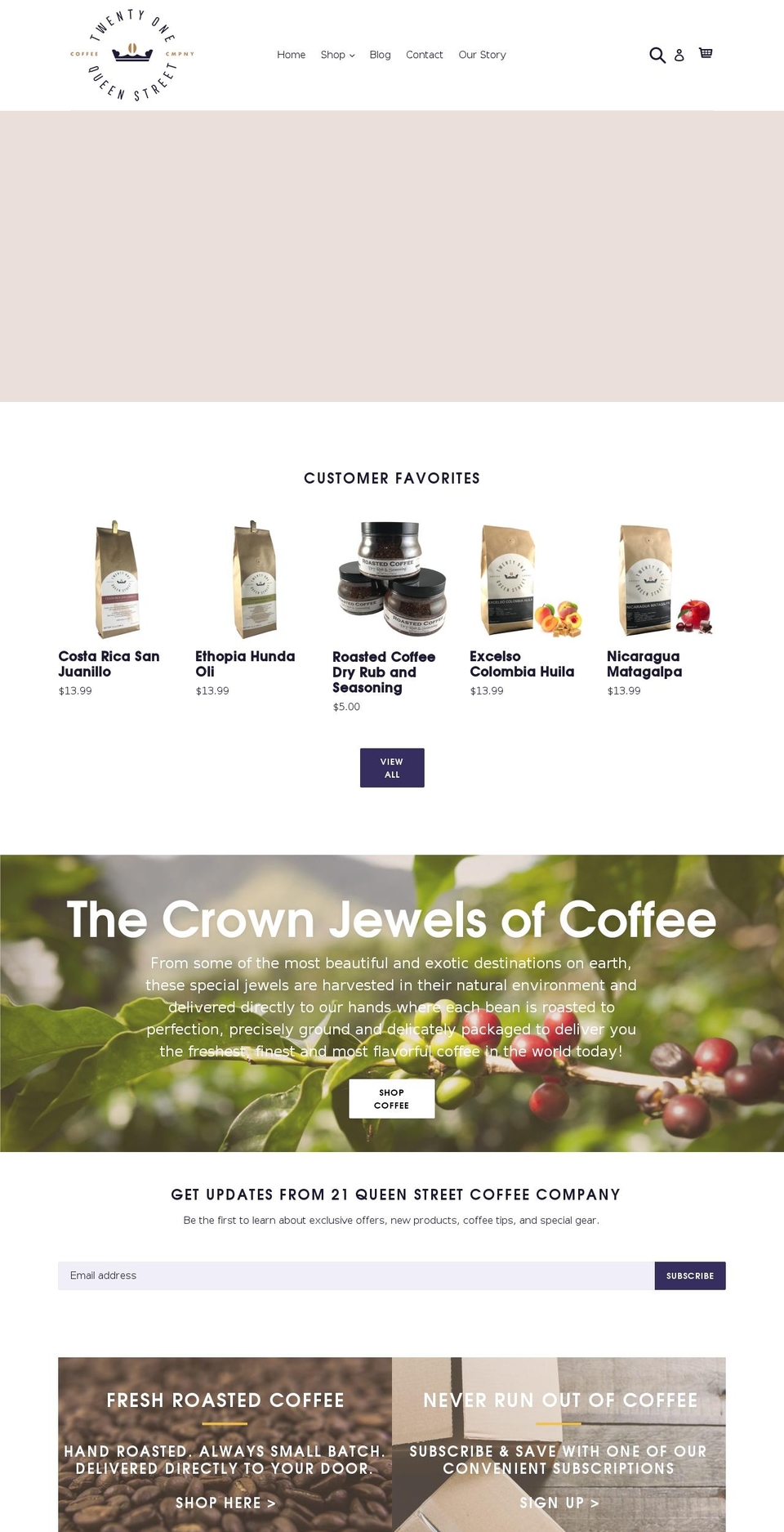 21queenst.com shopify website screenshot