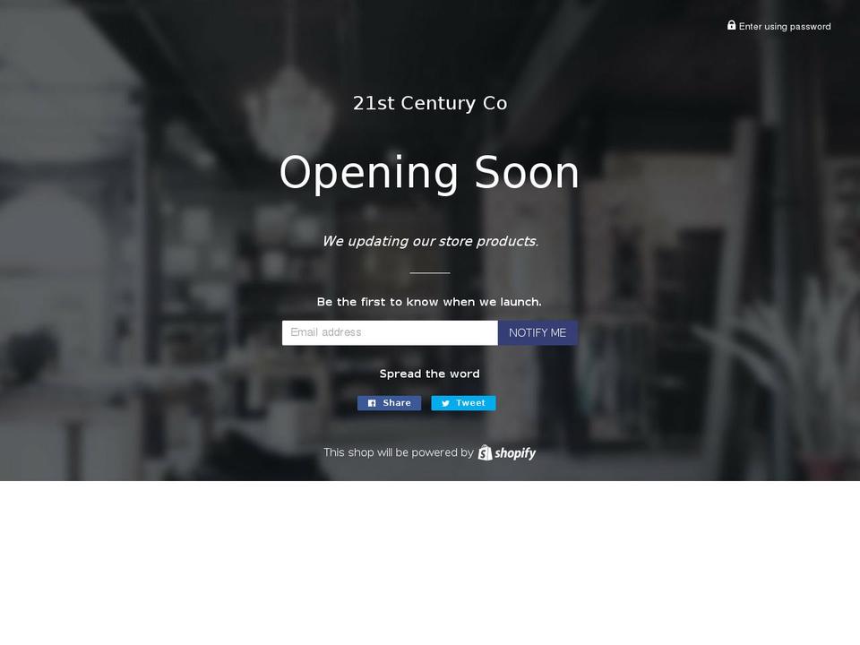21stcenturyco.com — Shopify storefront screenshot