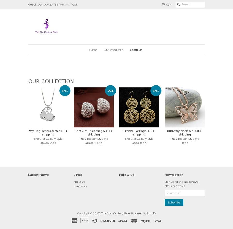 21stcenturystyle.com shopify website screenshot