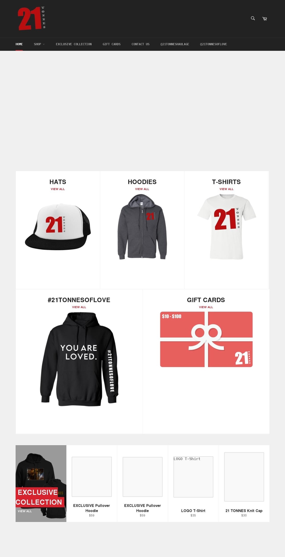 21tonnes.com shopify website screenshot