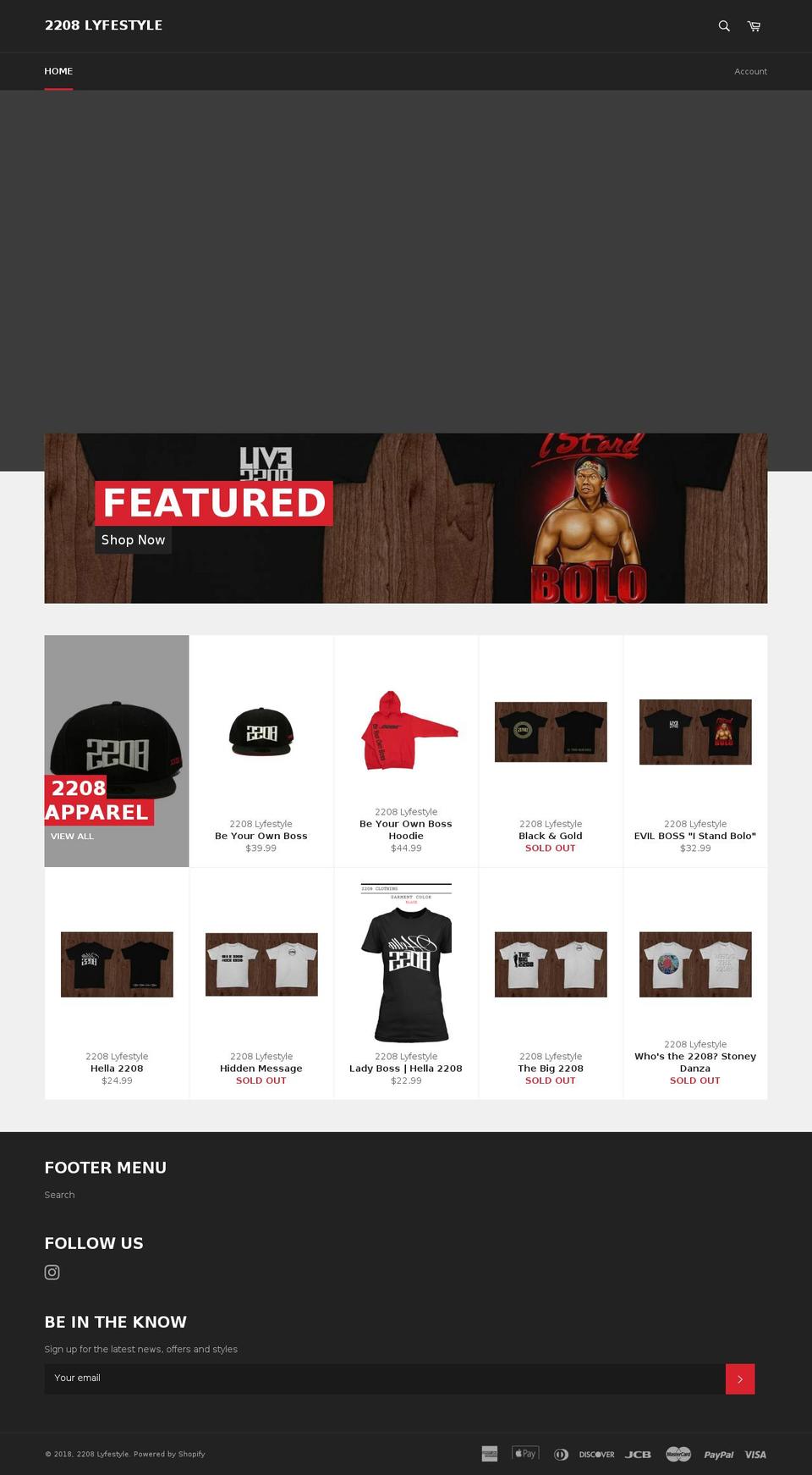 2208lyfestyle.com — Shopify storefront screenshot