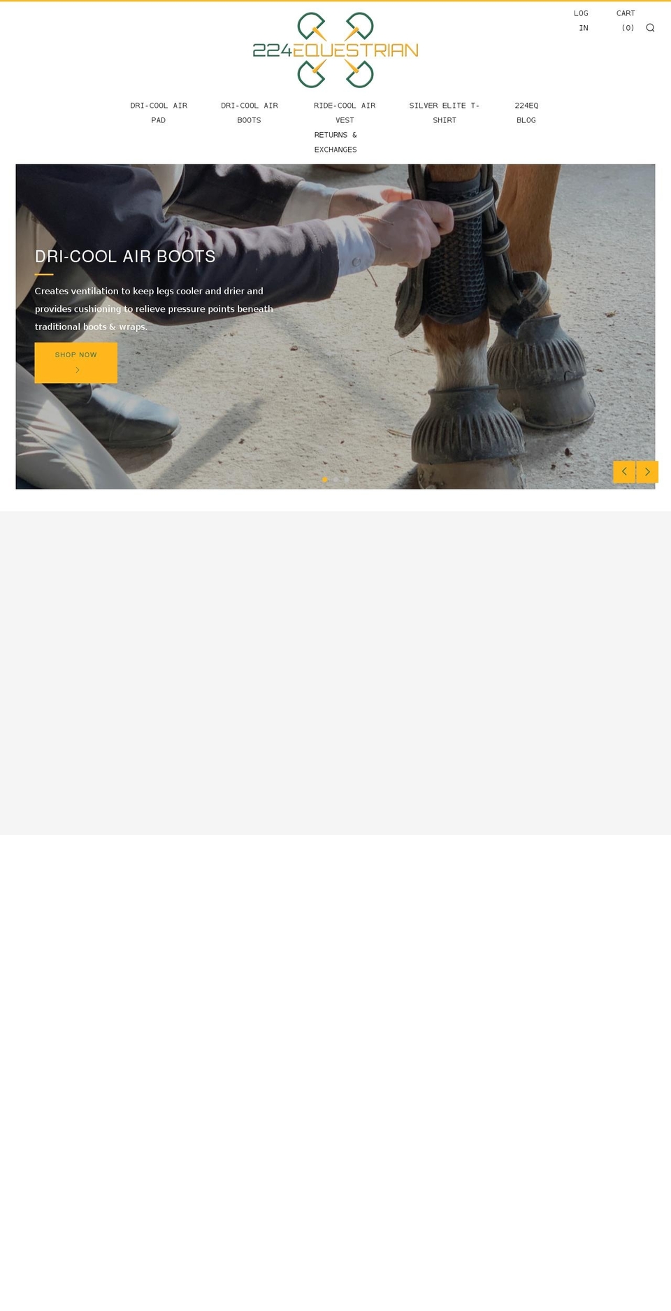 224equestrian.com shopify website screenshot