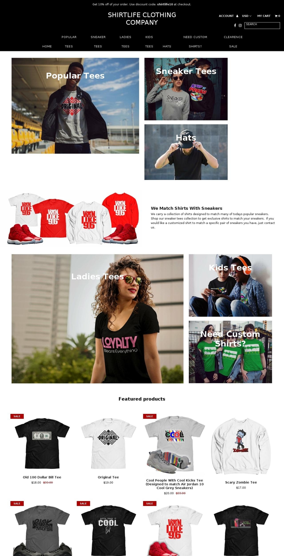 225tshirts.com — Shopify storefront screenshot