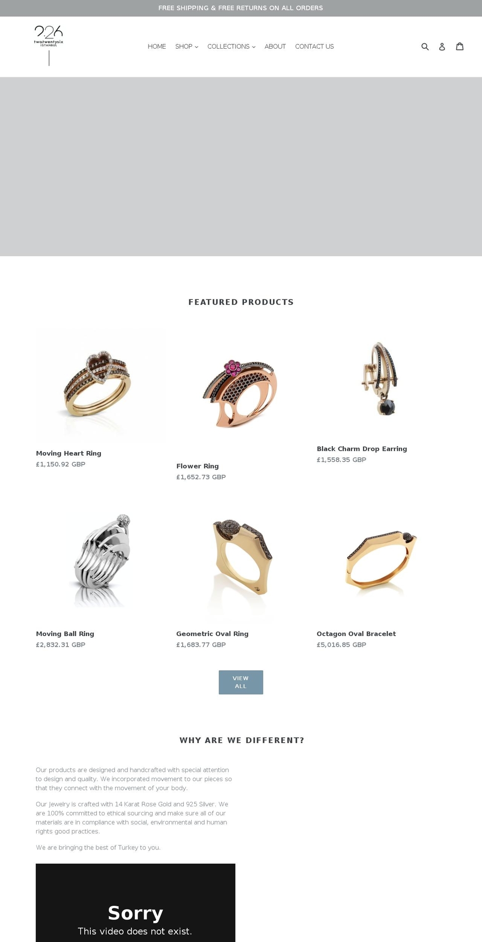 226istanbul.com — Shopify storefront screenshot