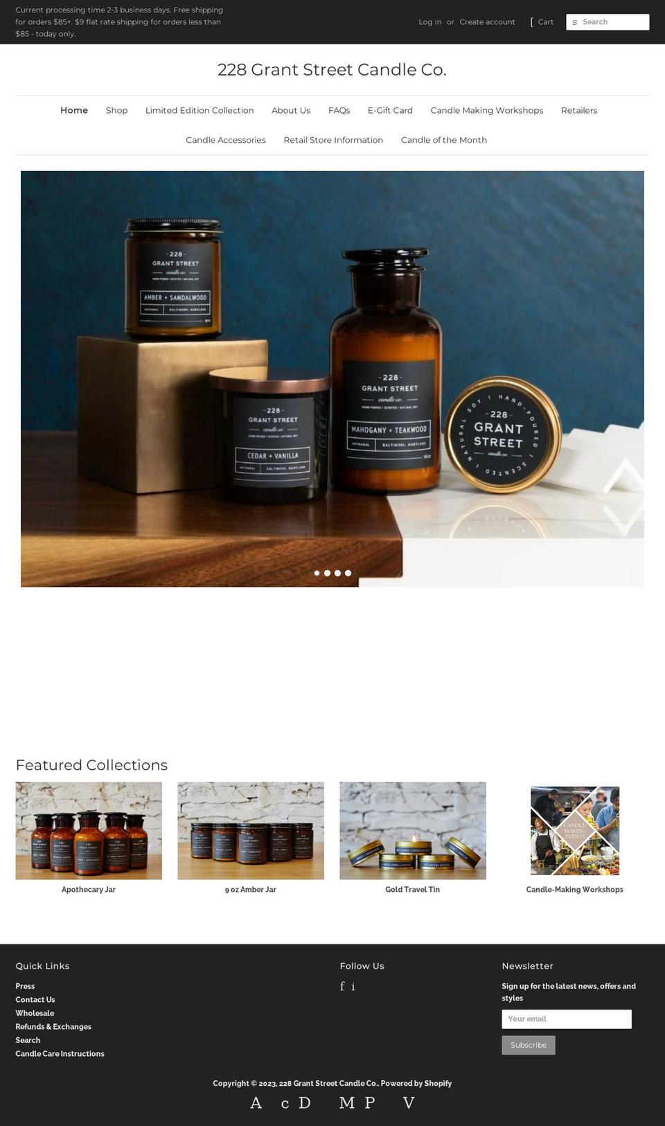 228grantstreet.com shopify website screenshot