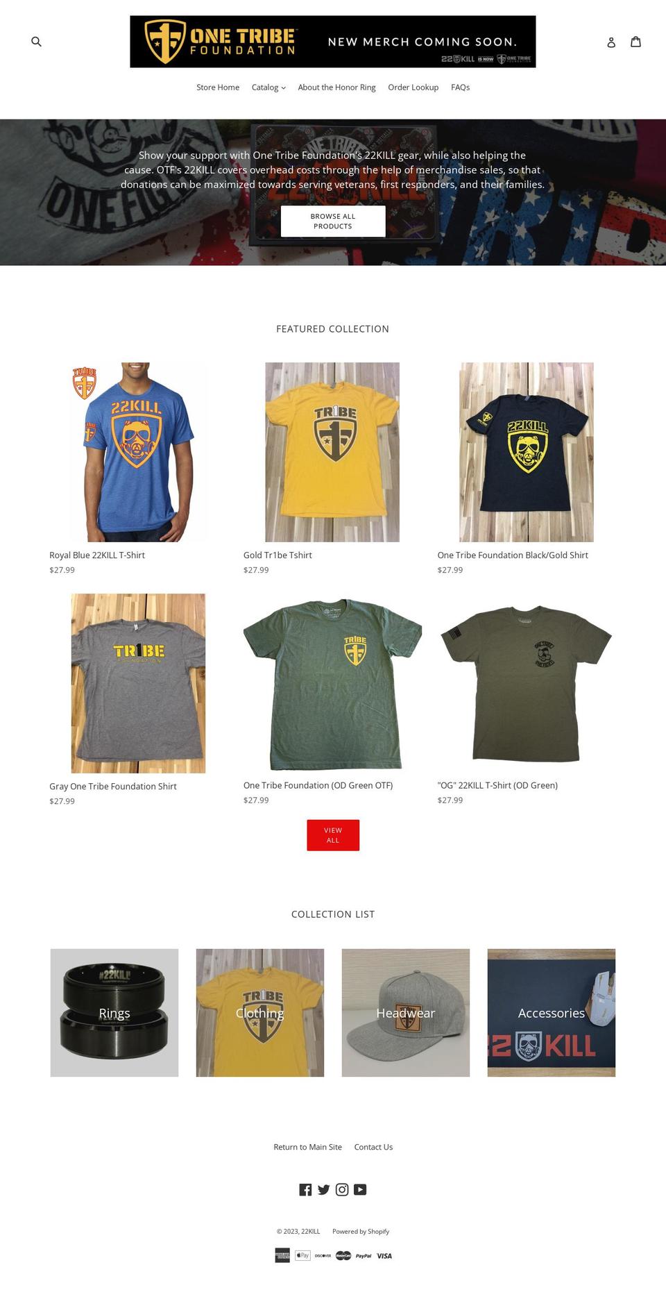 22kill.myshopify.com shopify website screenshot