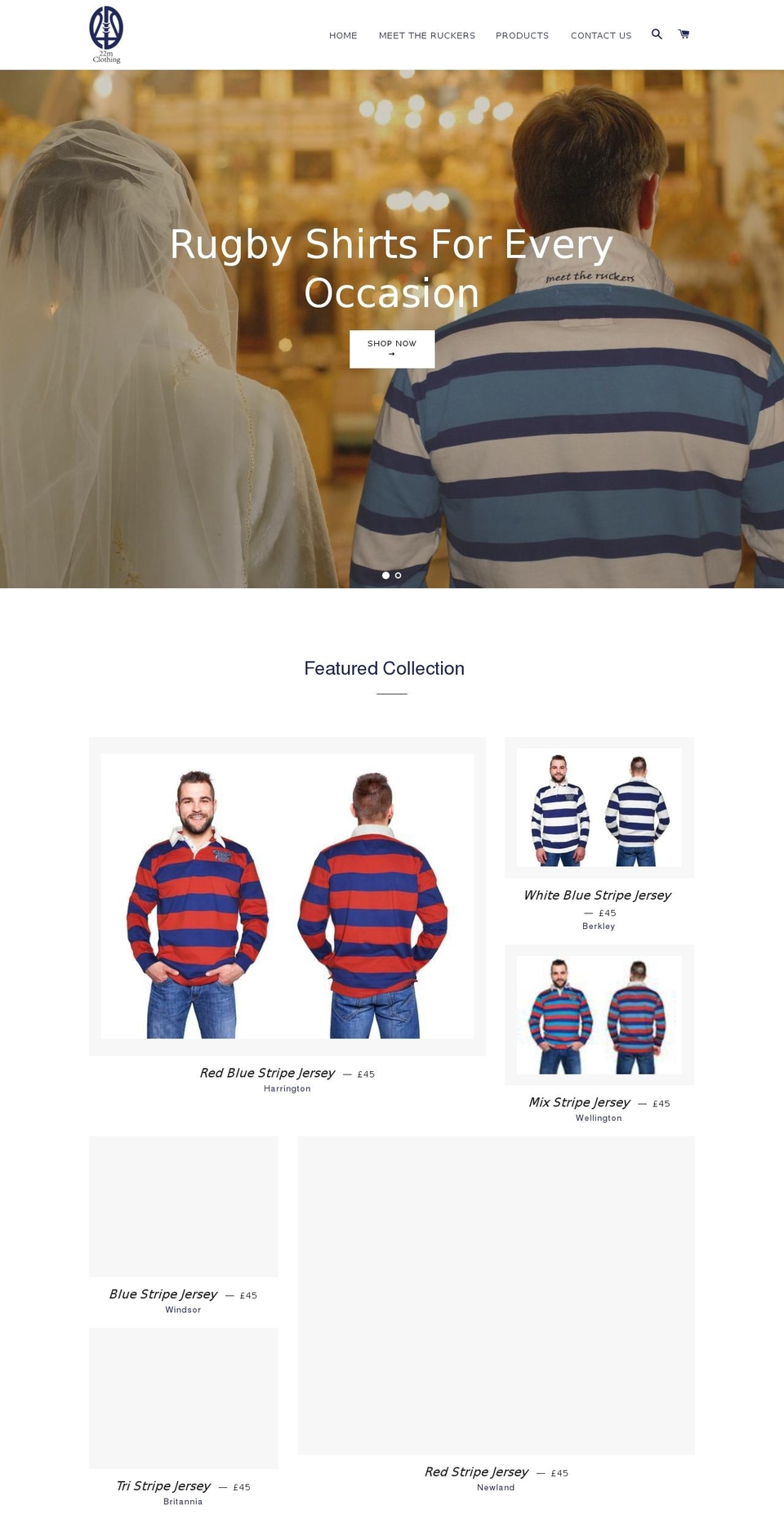 22mclothing.com — Shopify storefront screenshot