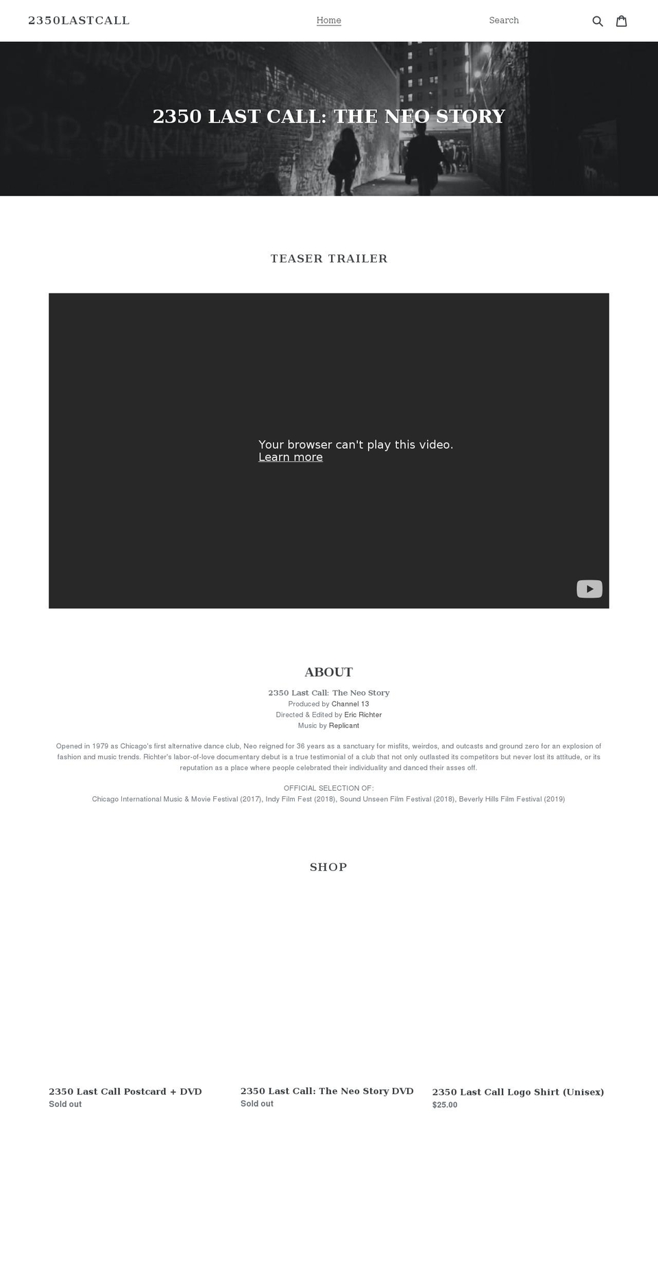 2350lastcall.com shopify website screenshot