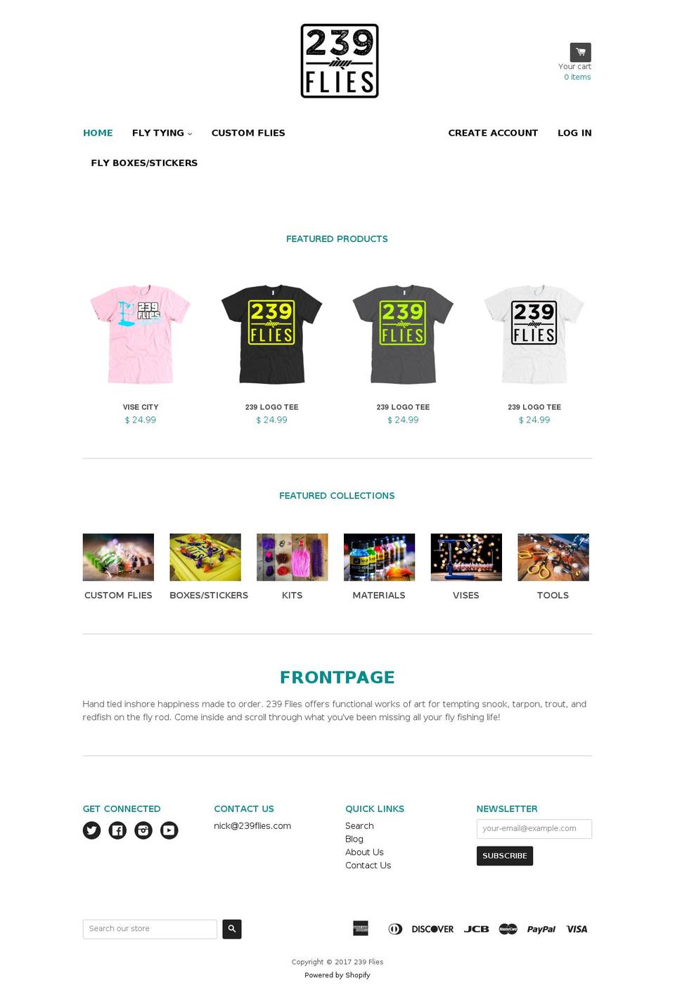 239flies.com shopify website screenshot