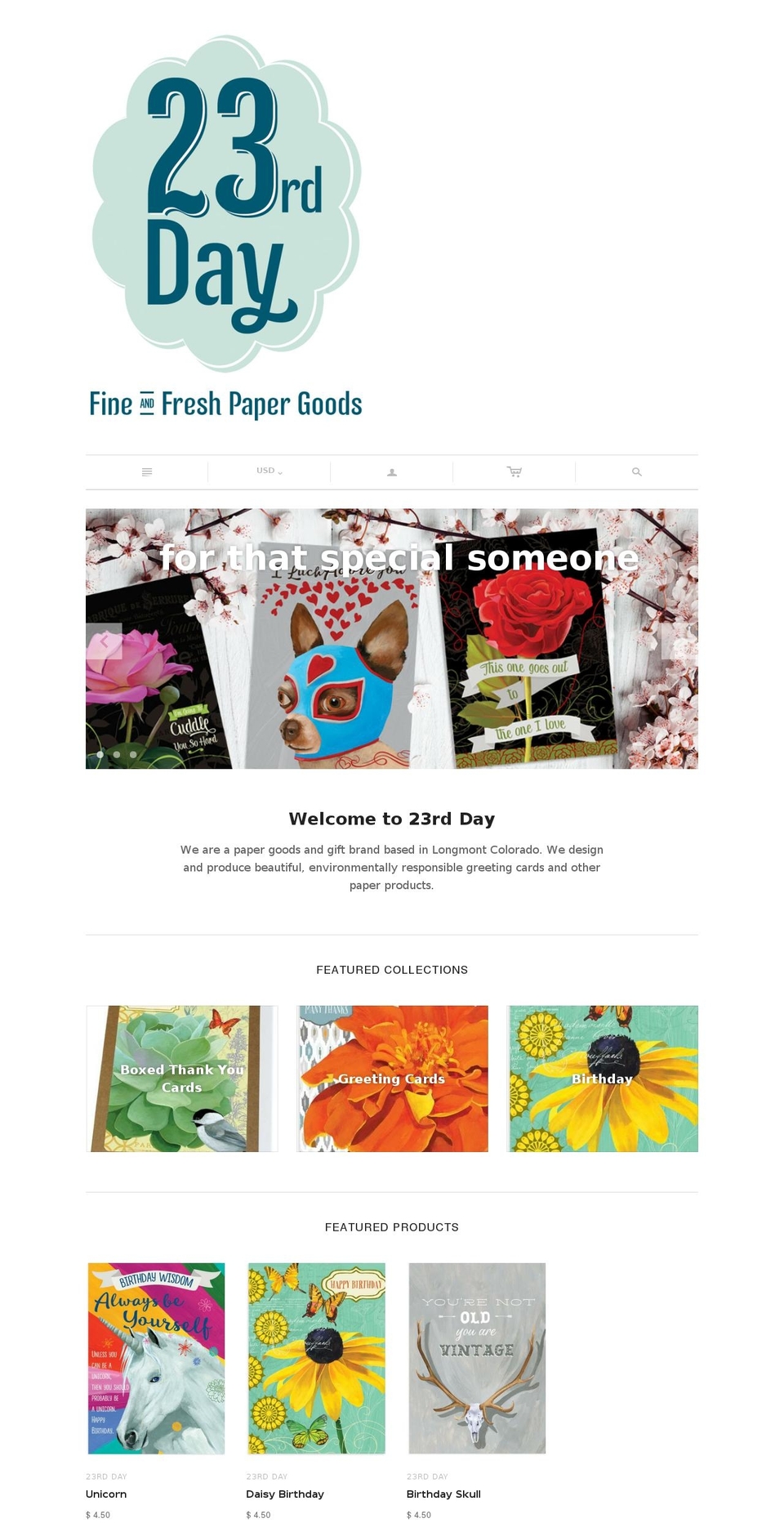 23rday.com shopify website screenshot