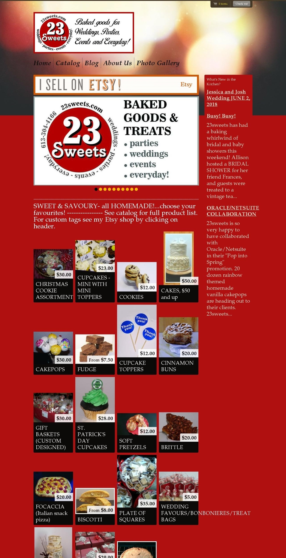 23sweets.com shopify website screenshot