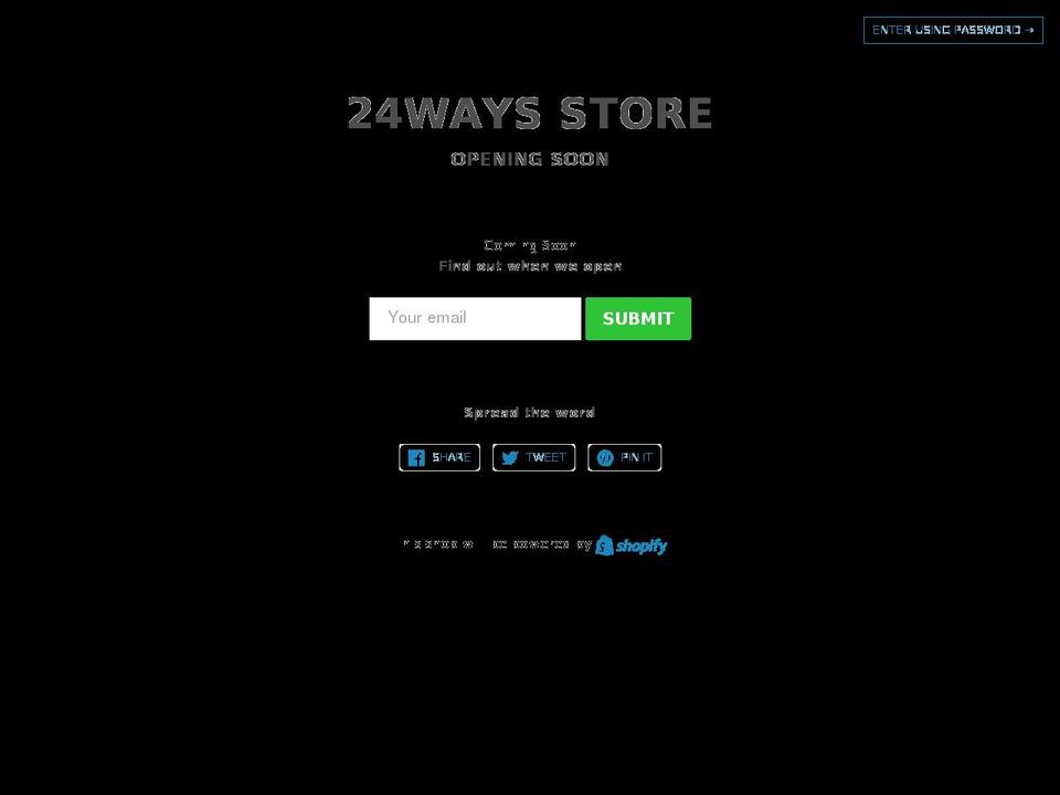 24-ways.com shopify website screenshot