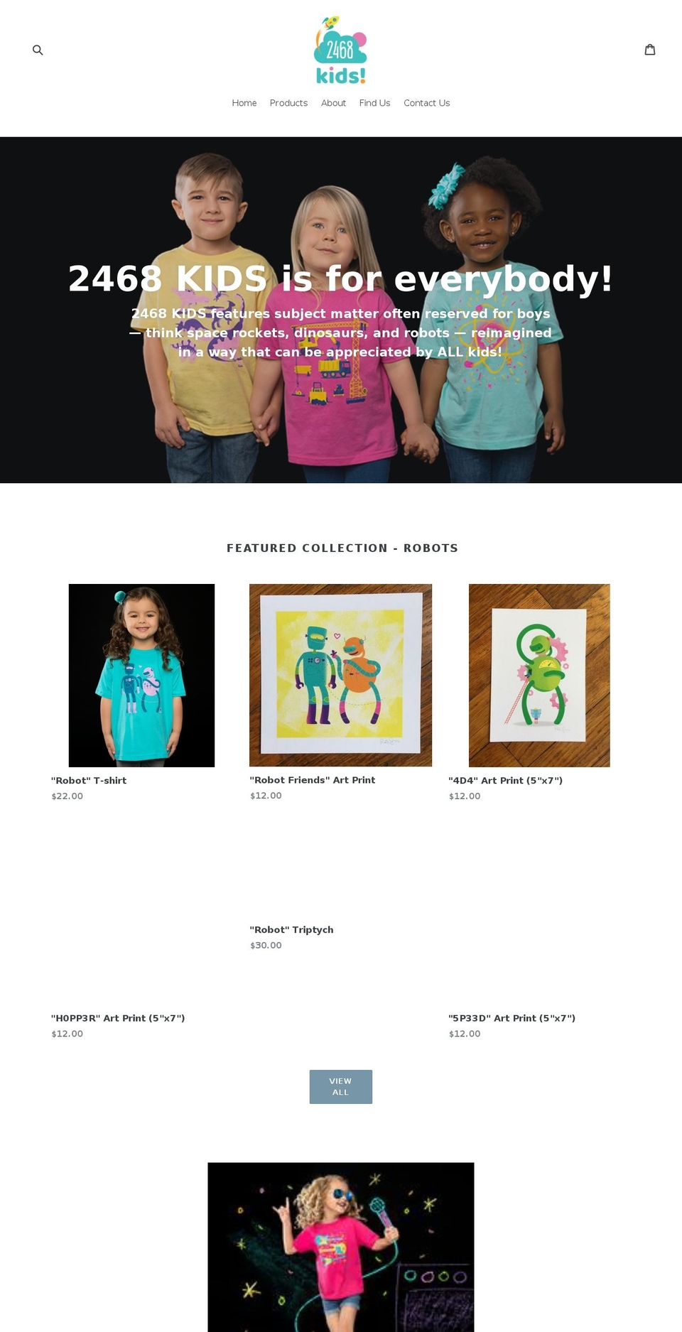 2468kids.com — Shopify storefront screenshot