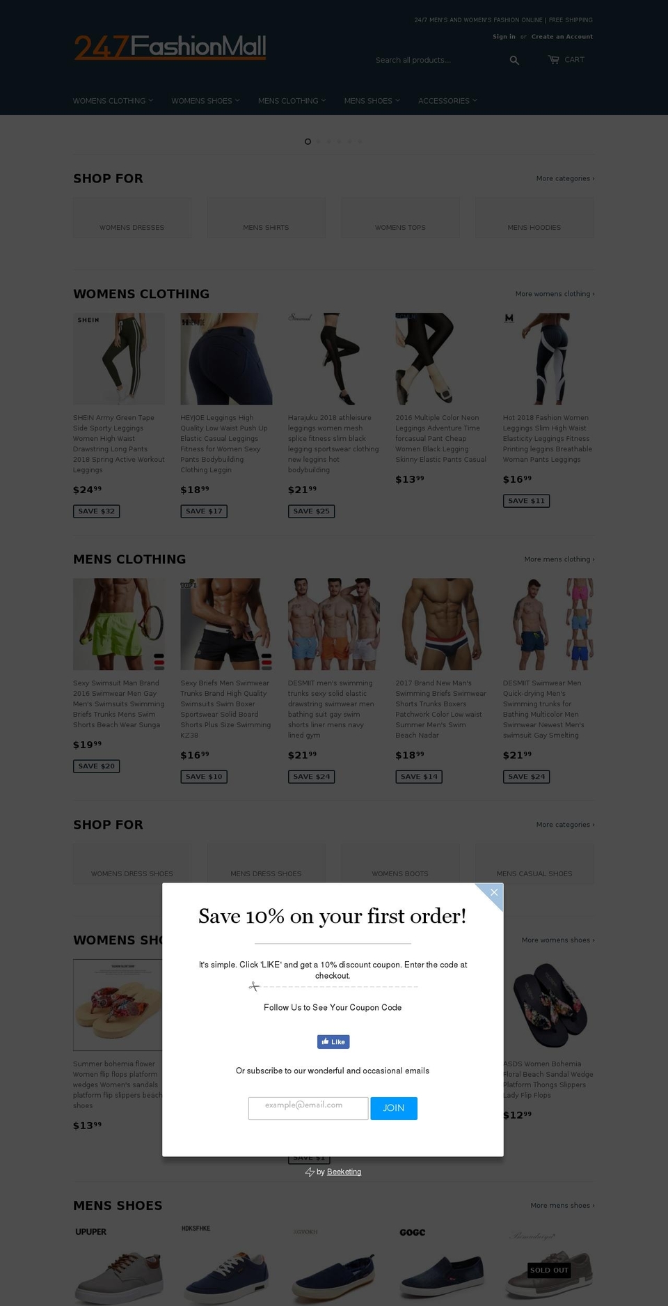 247fashionmall.com — Shopify storefront screenshot