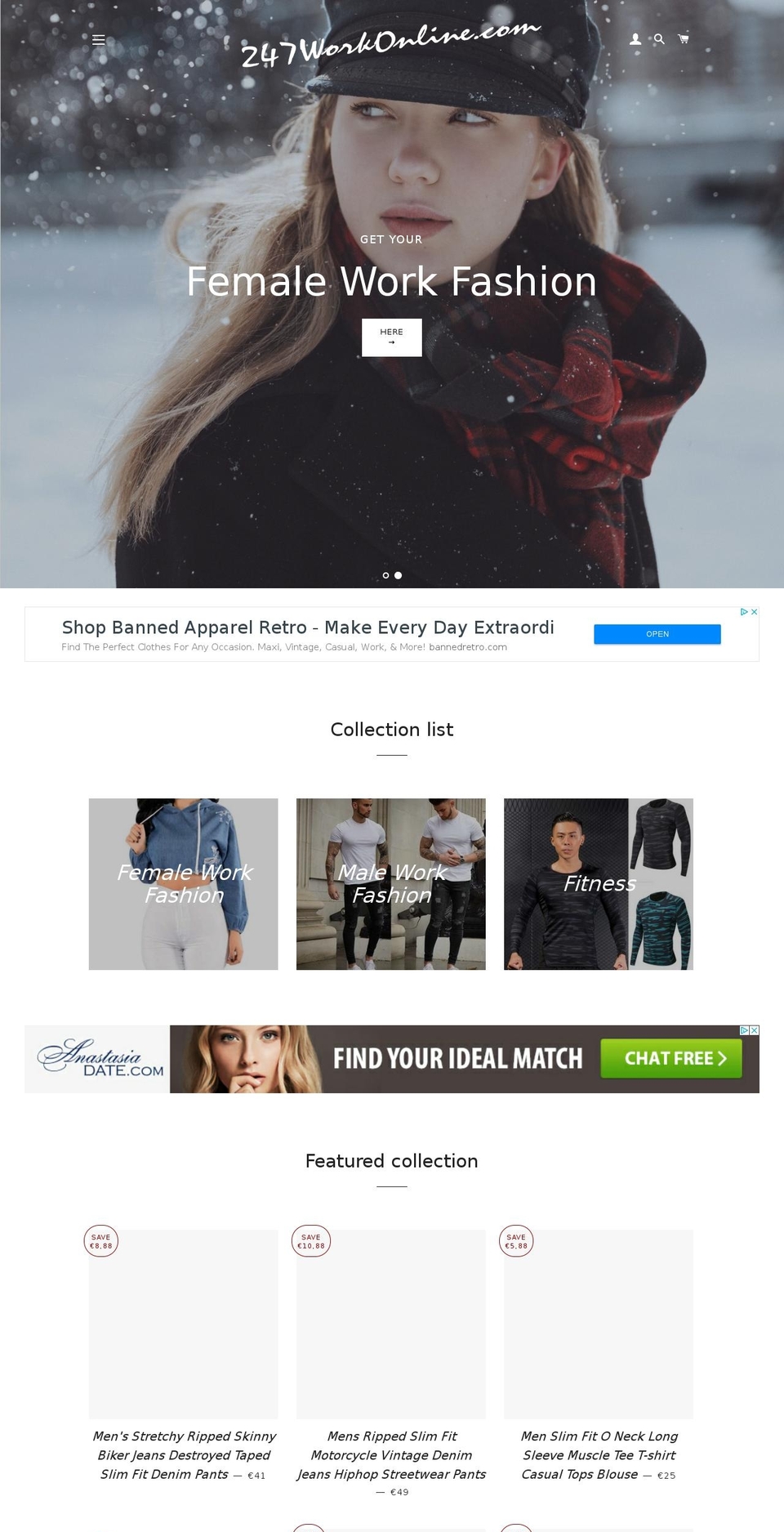 247workonline.com — Shopify storefront screenshot