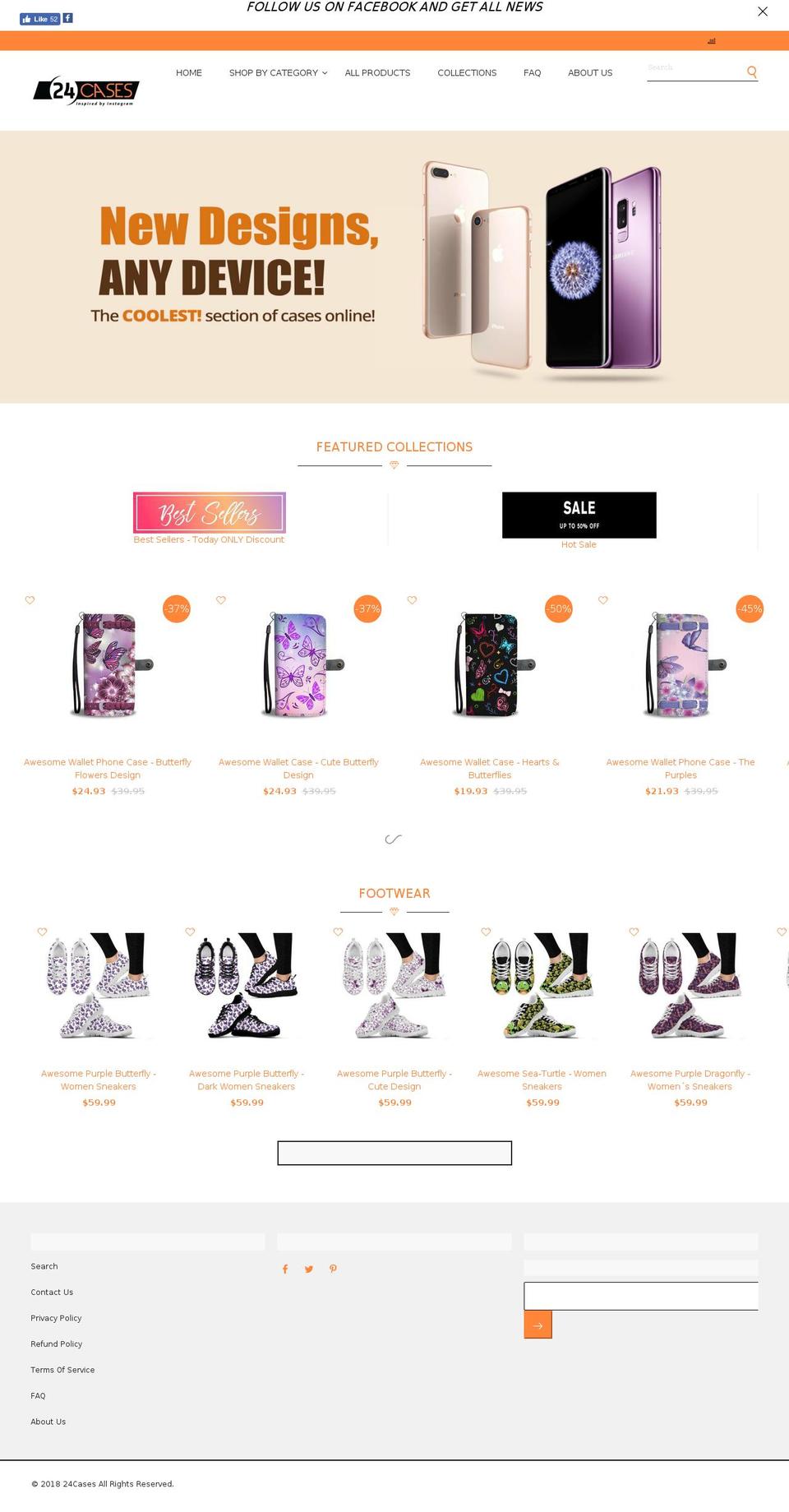 24cases.com — Shopify storefront screenshot