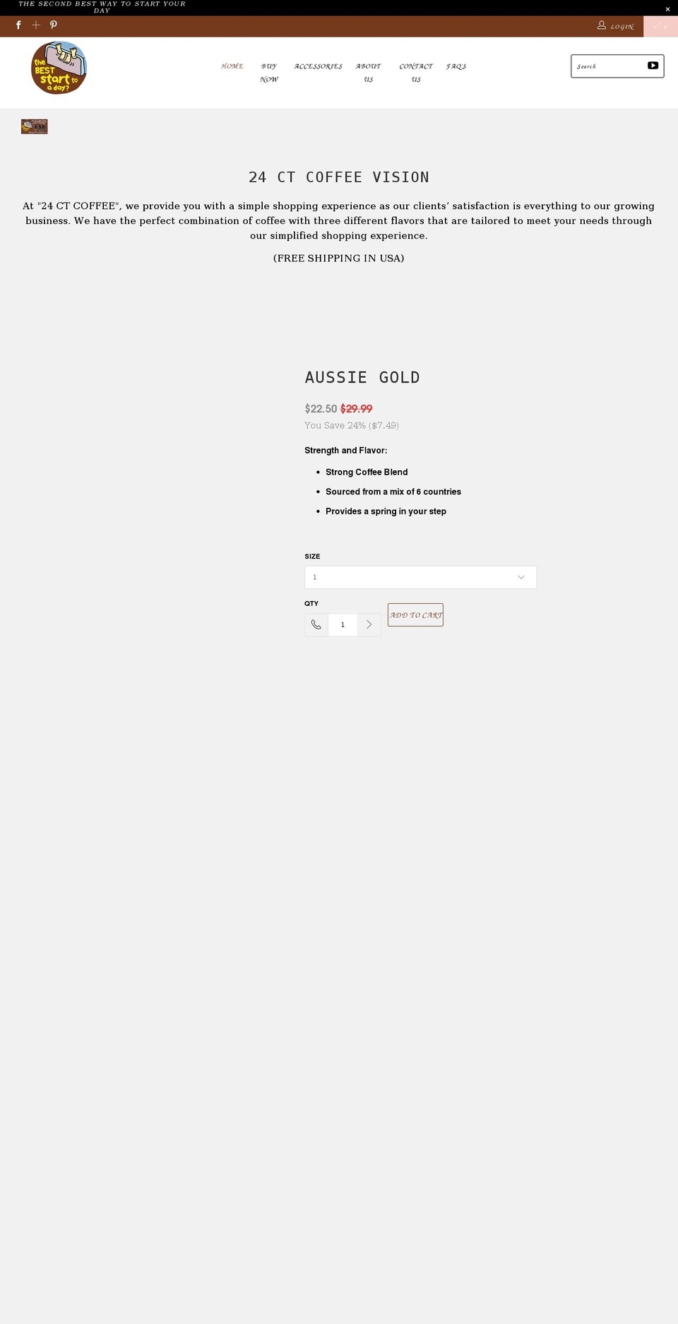 24ctcoffee.com shopify website screenshot