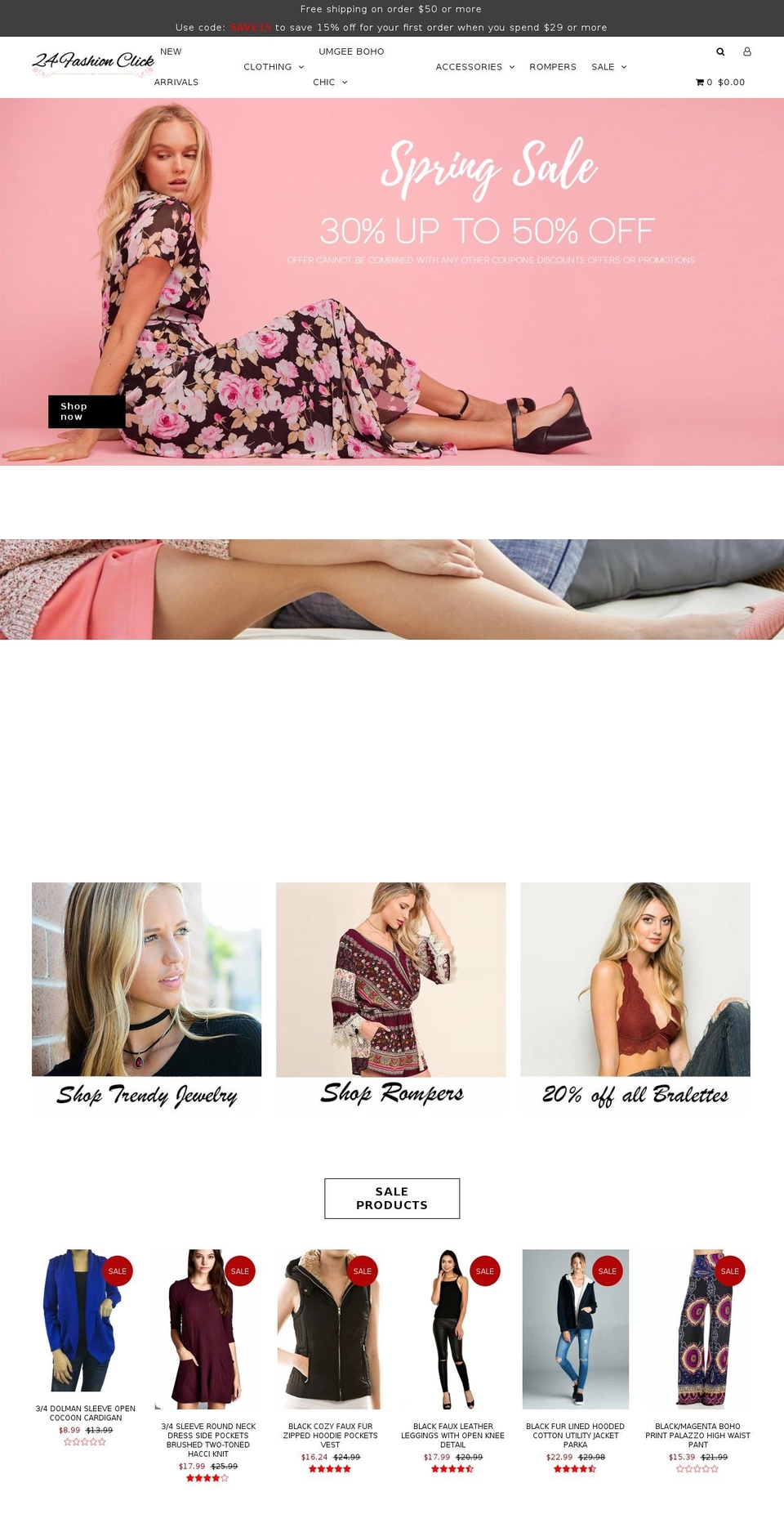 24fashionclick.com shopify website screenshot