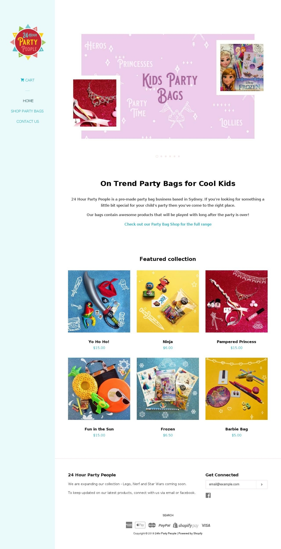 24hourpartypeople.com.au shopify website screenshot
