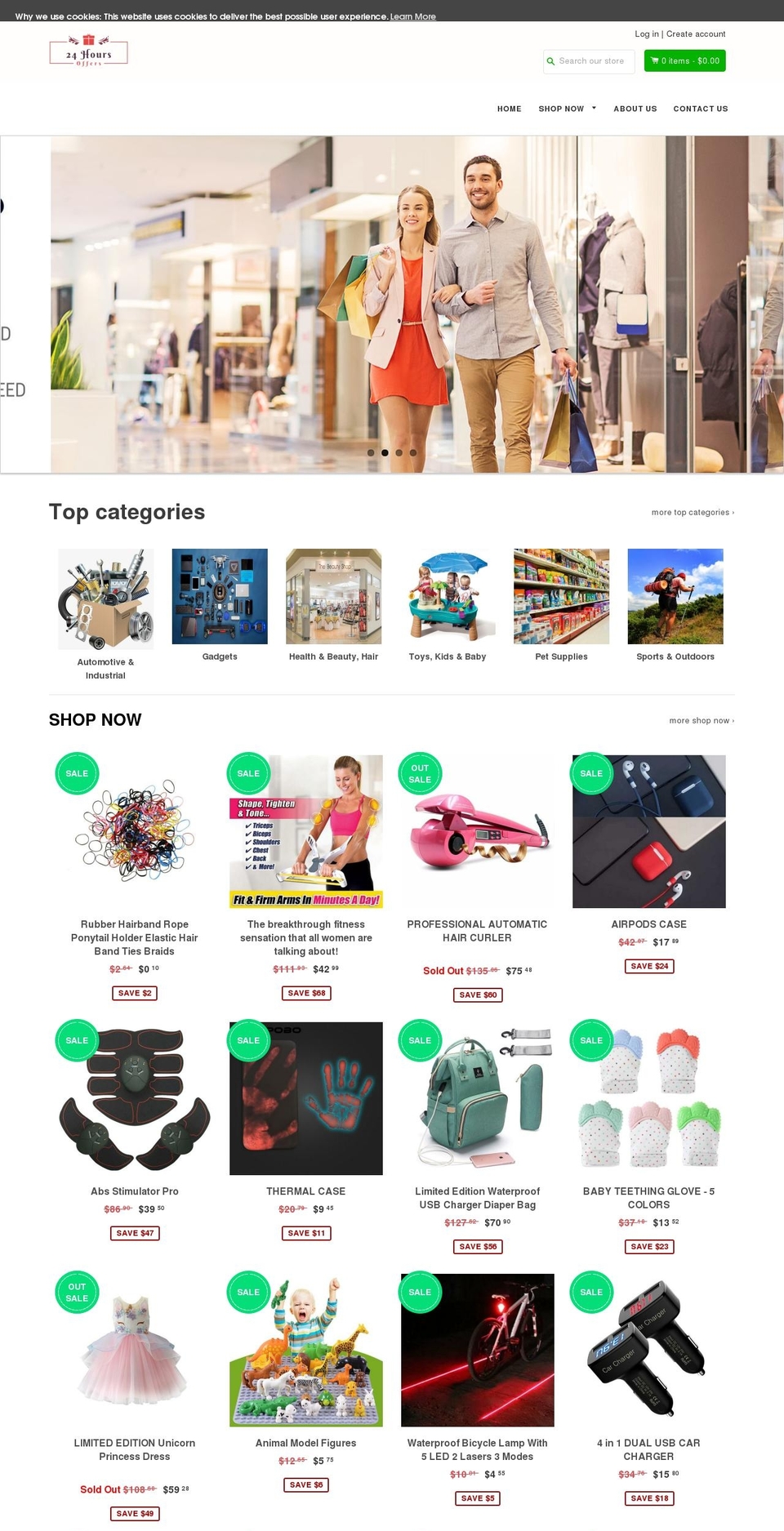 24hoursoffers.com shopify website screenshot