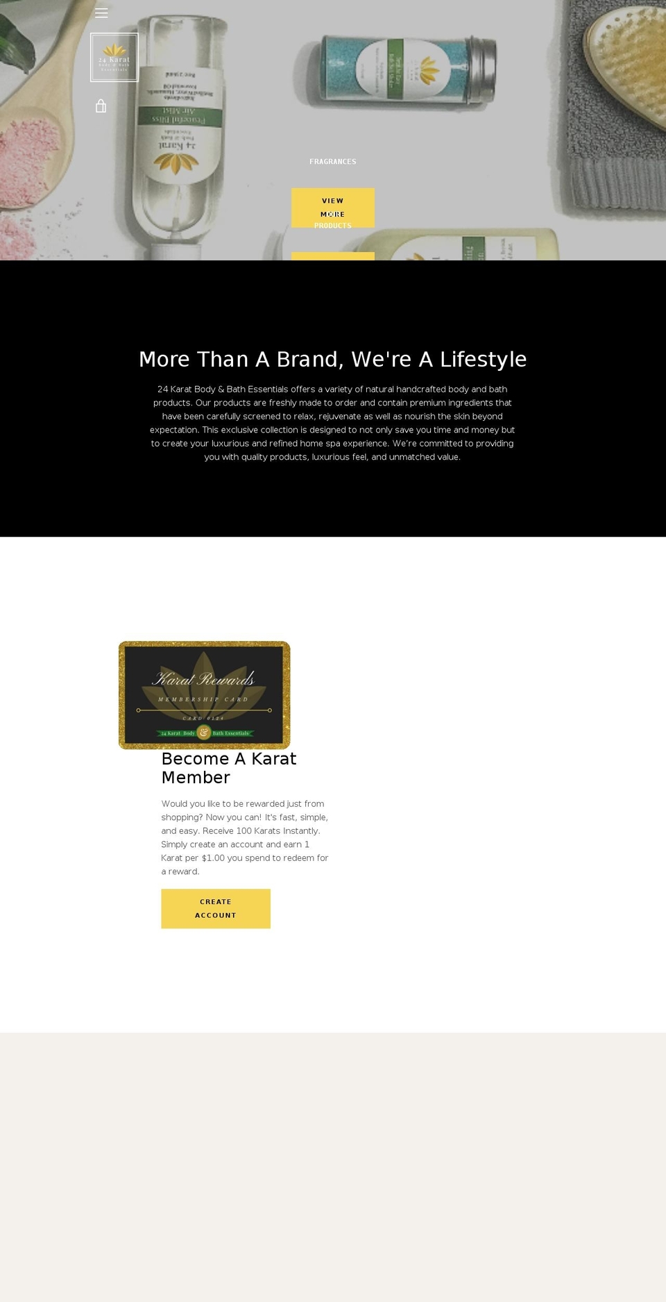 24karatbbe.com — Shopify storefront screenshot