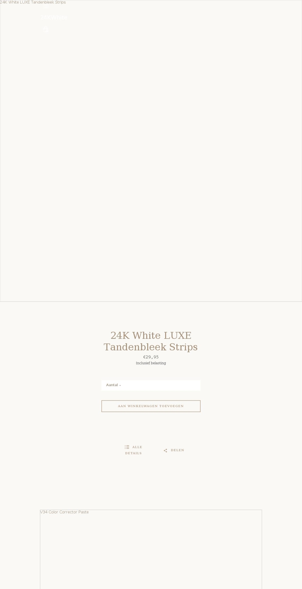 24kwhite.nl shopify website screenshot