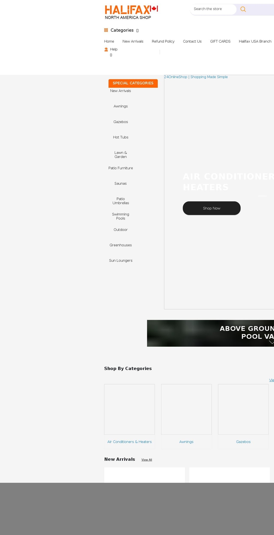 24onlineshop.net shopify website screenshot