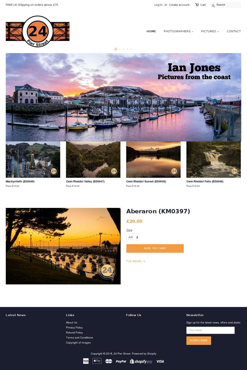 24pierstreet.com — Shopify storefront screenshot
