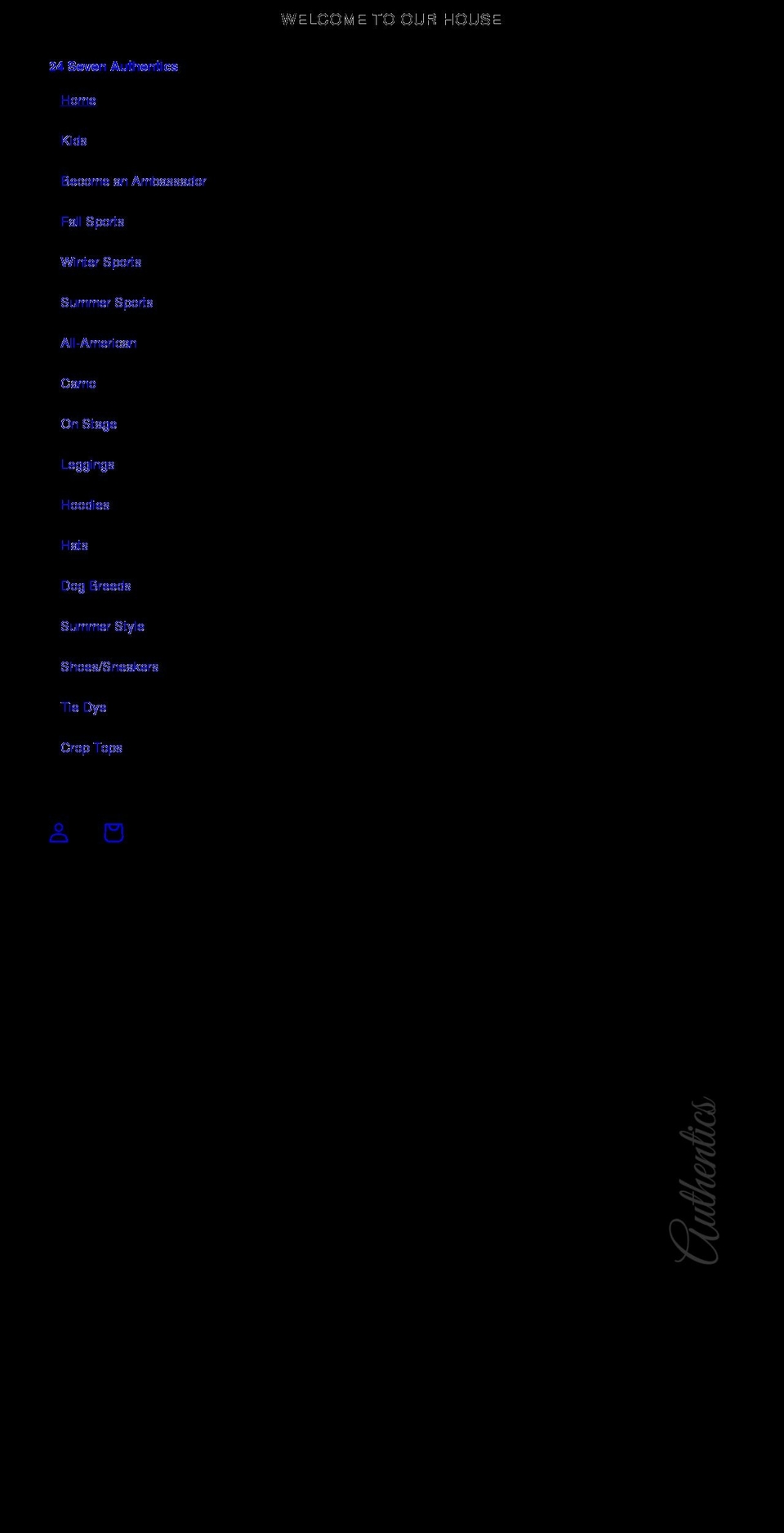 24sevenauthentics.com shopify website screenshot