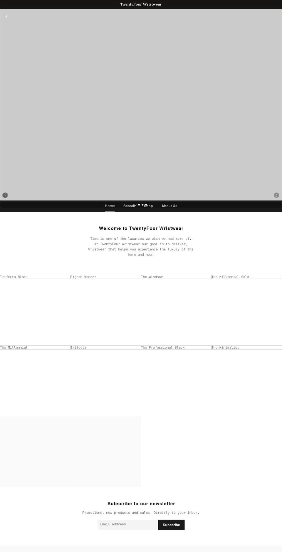 24wristwear.com shopify website screenshot