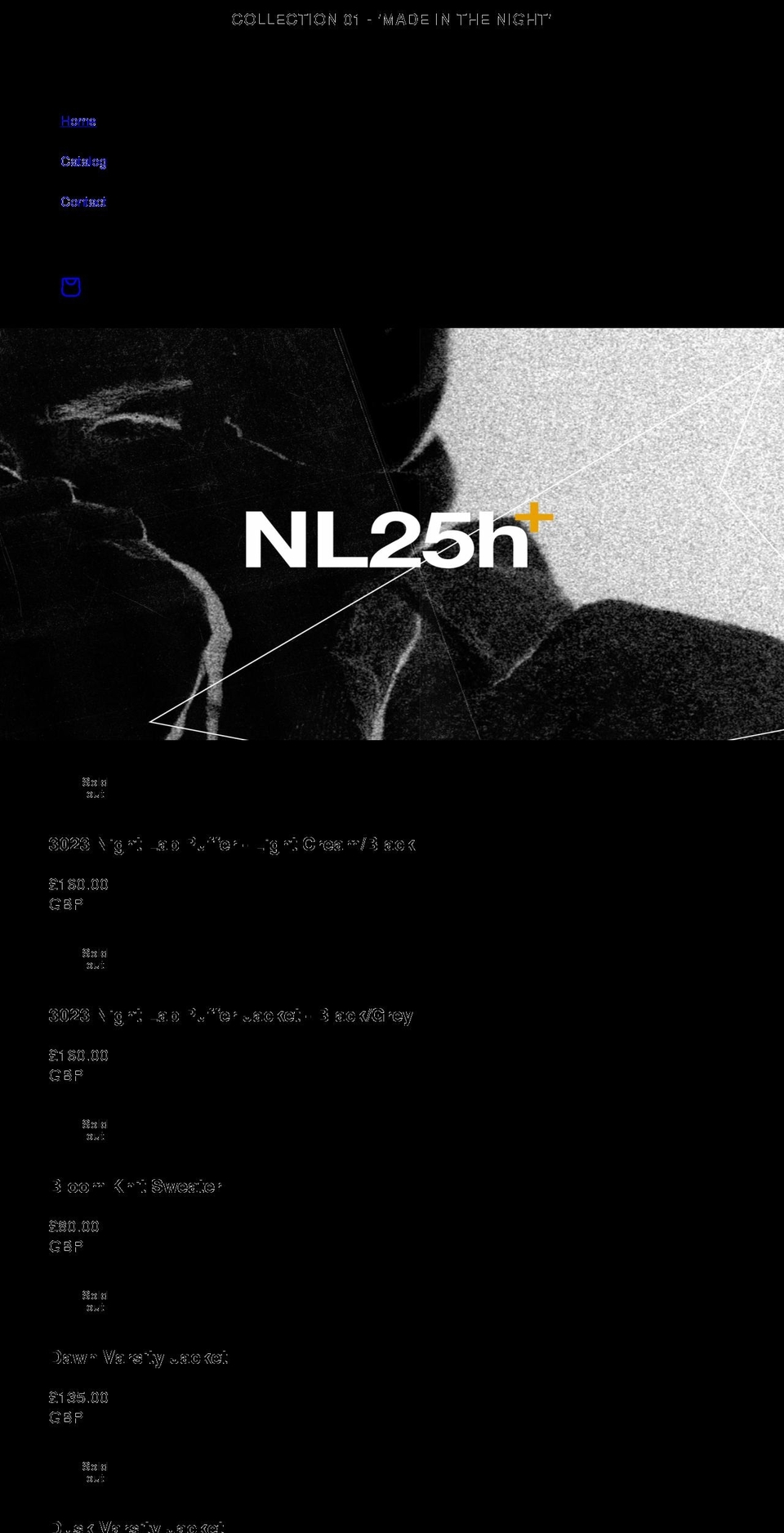 25-h.com shopify website screenshot