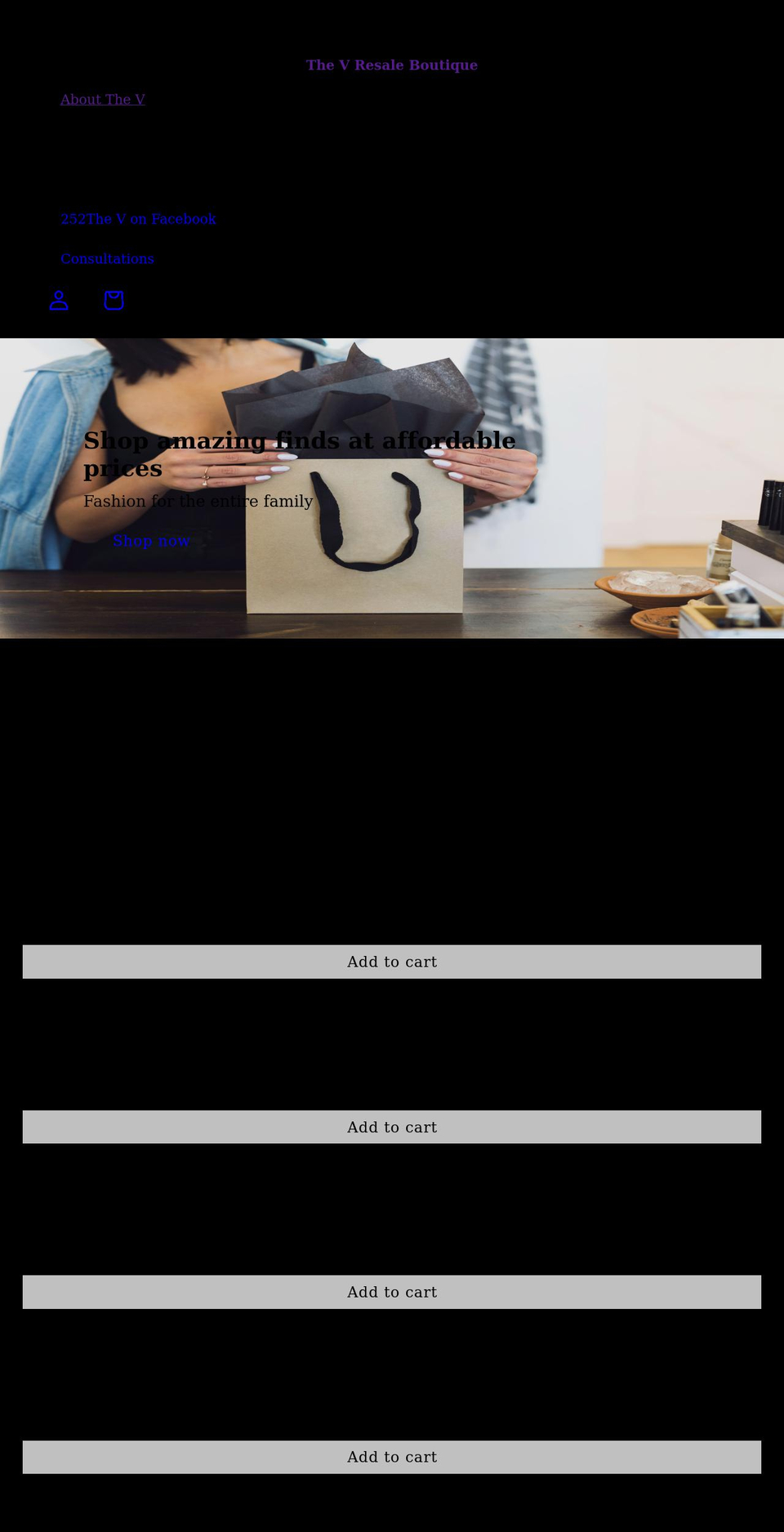 252thev.com shopify website screenshot