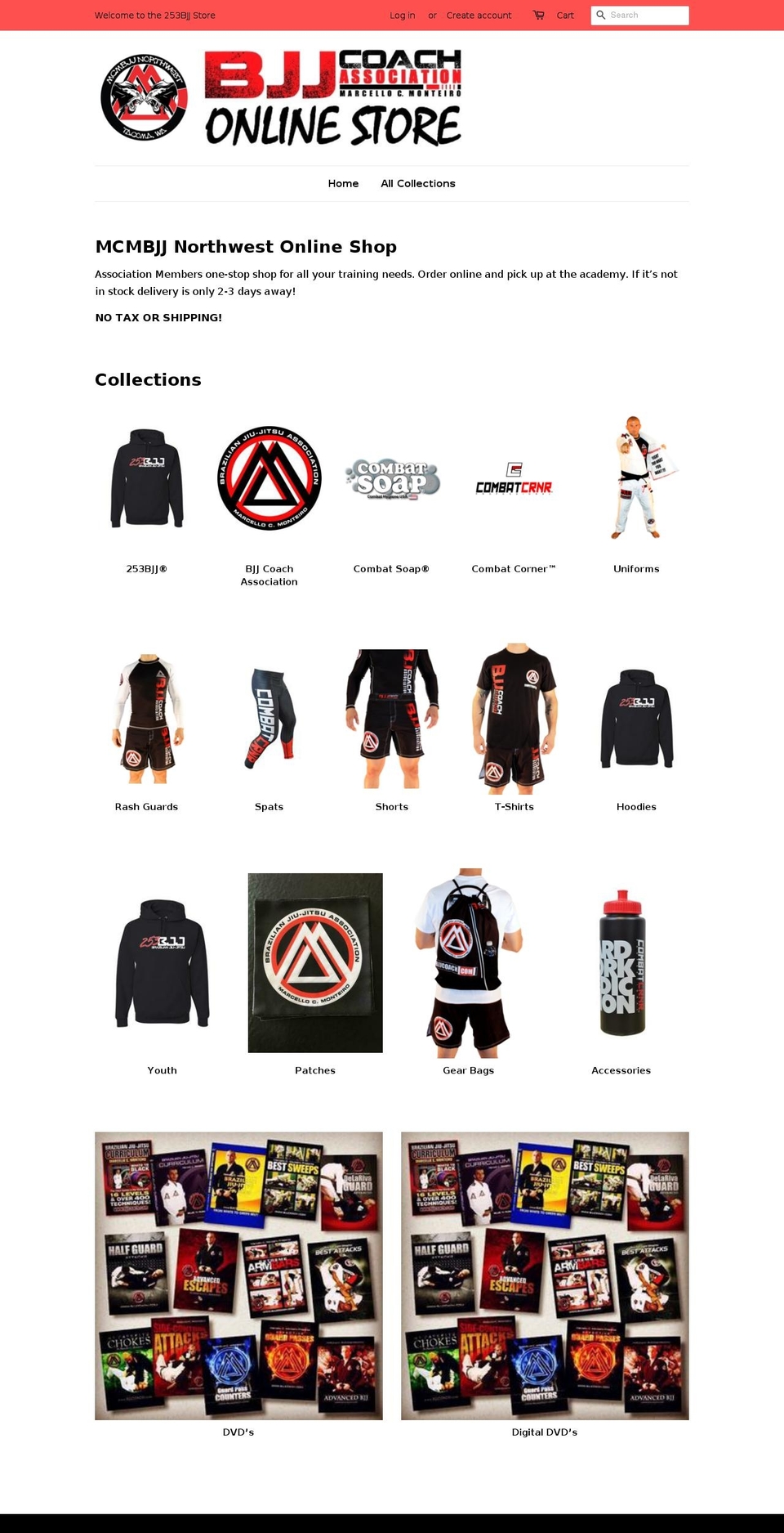 253bjjstore.com shopify website screenshot