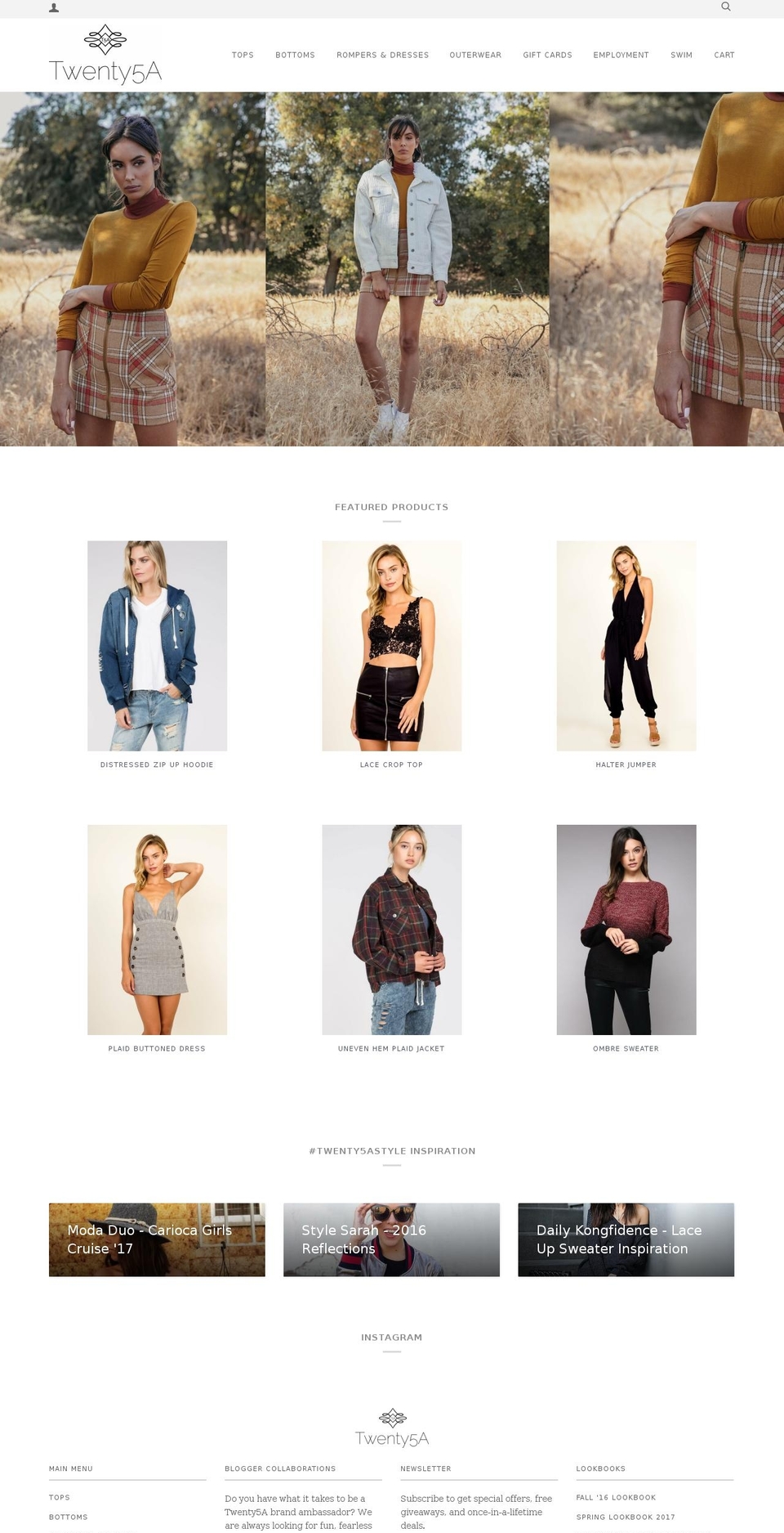 25aclothing.com — Shopify storefront screenshot