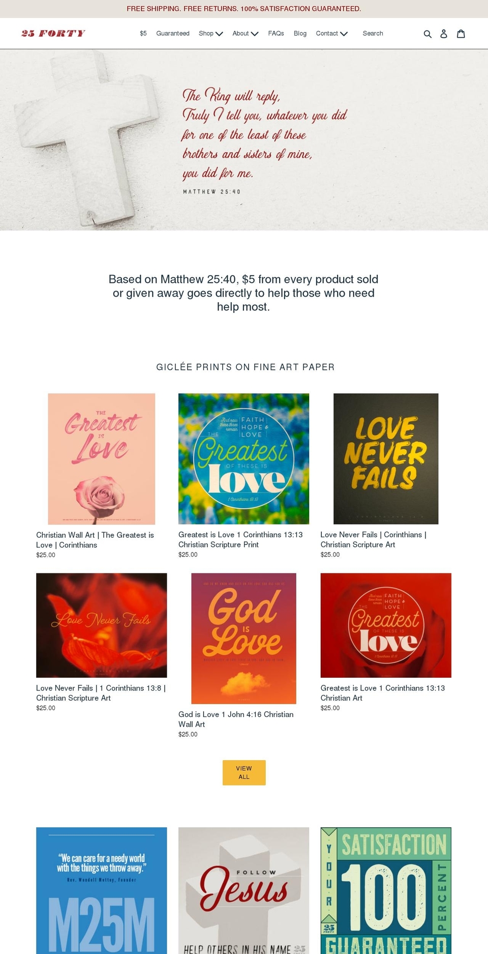 25forty.com shopify website screenshot