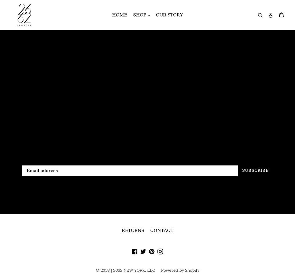 2662newyork.com — Shopify storefront screenshot